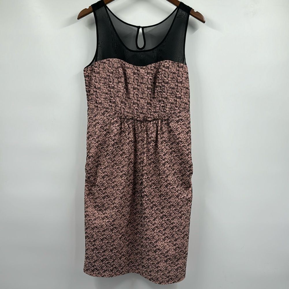 Anthropologie Moulinette Soeurs Pink Velvet Sheath Dress 8
